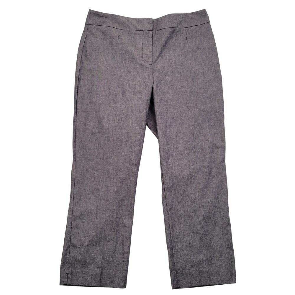 Ann Taylor Chino Pants NEW Women's 10 Blue High Rise Capri Cropped Dressy Office